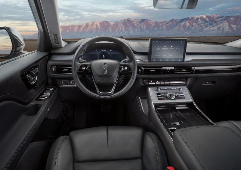 The interior of a Lincoln Aviator® SUV is shown | Irwin Lincoln Laconia in Laconia NH