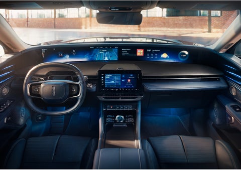 The panoramic display is shown in a 2024 Lincoln Nautilus® SUV. | Irwin Lincoln Laconia in Laconia NH