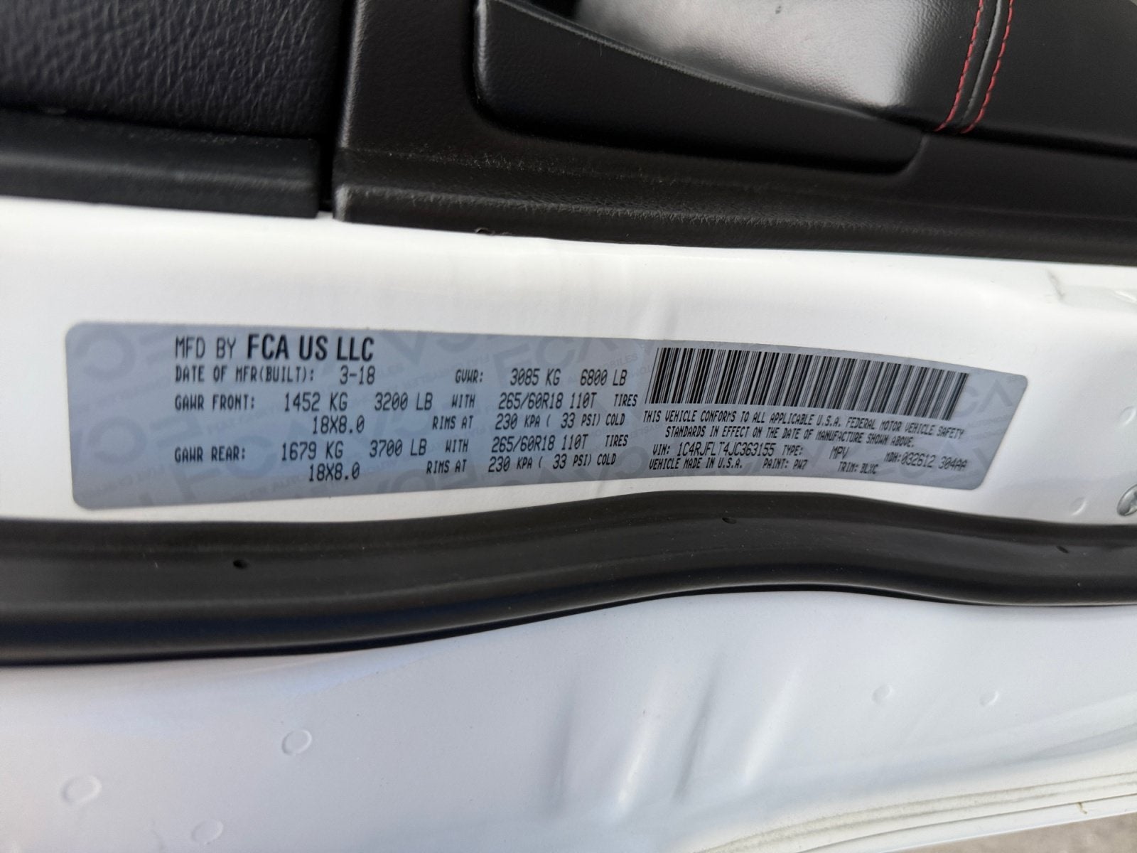 2018 Jeep Grand Cherokee Trailhawk 4x4