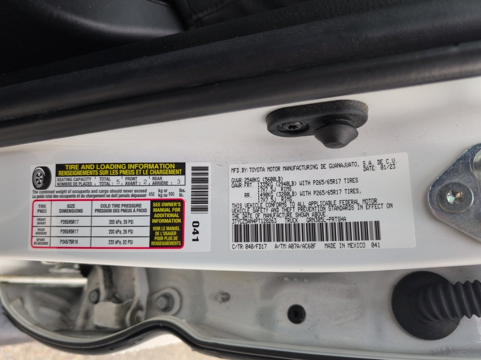 2023 Toyota Tacoma 4WD SR