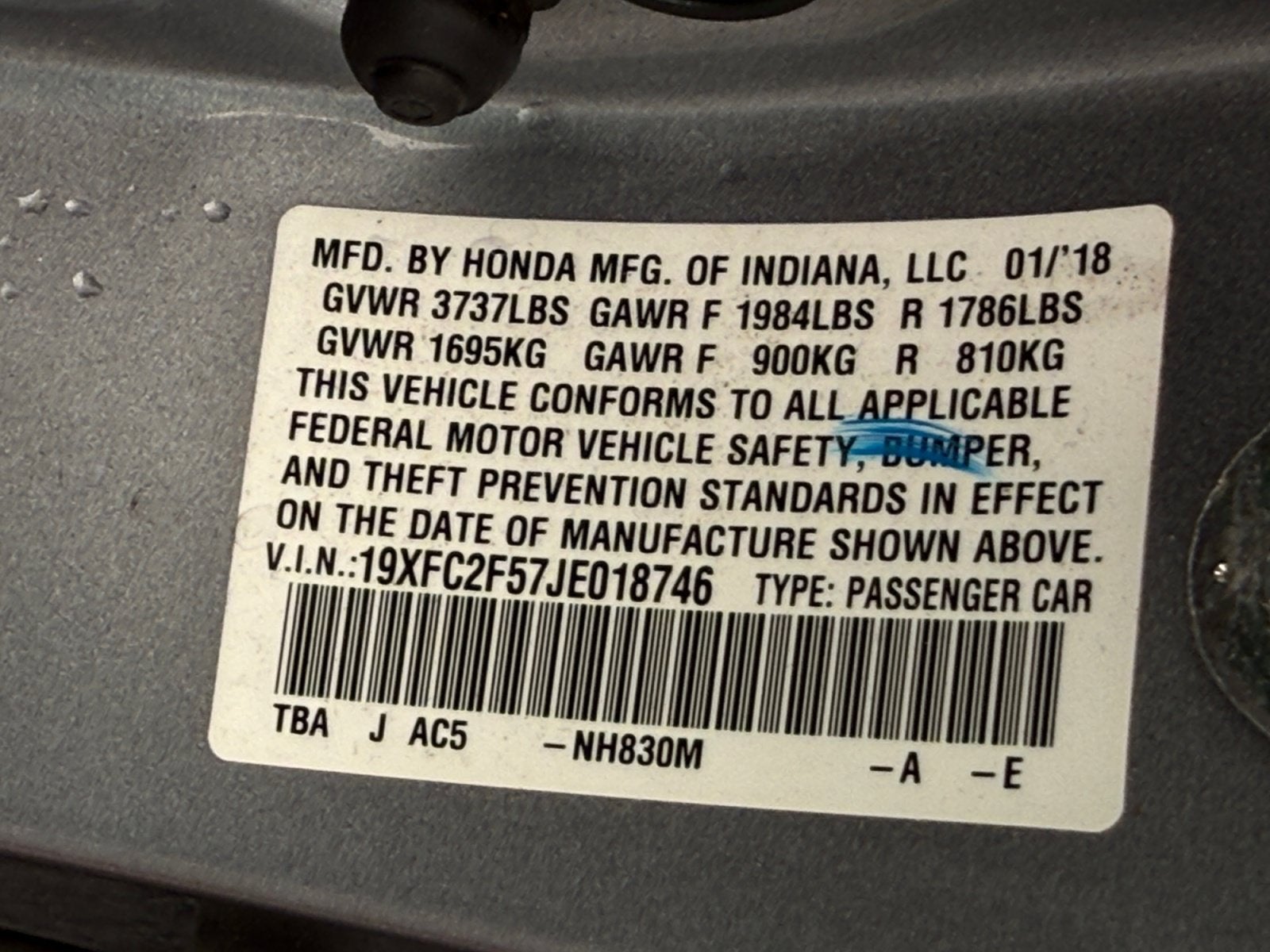 2018 Honda Civic LX