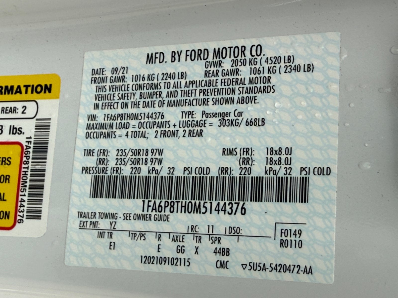 2021 Ford Mustang EcoBoost