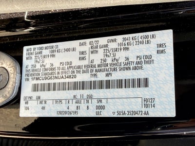 2022 Ford Escape SE