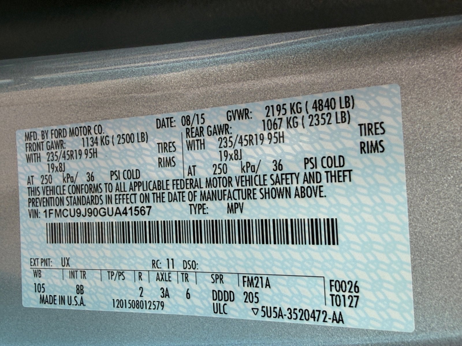 2016 Ford Escape Titanium