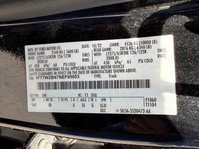 2022 Ford Super Duty F-250 SRW LARIAT