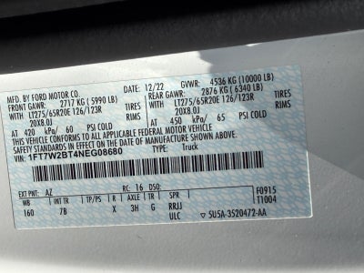 2022 Ford Super Duty F-250 SRW Platinum