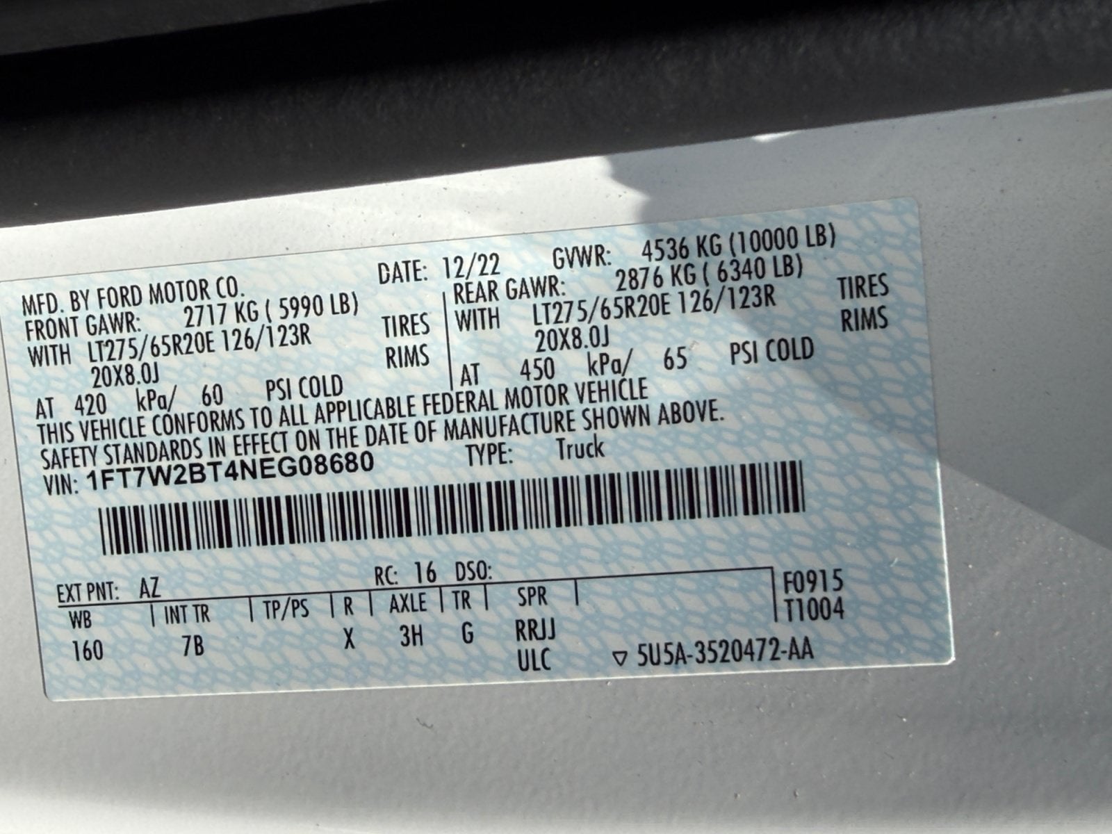 2022 Ford Super Duty F-250 SRW Platinum