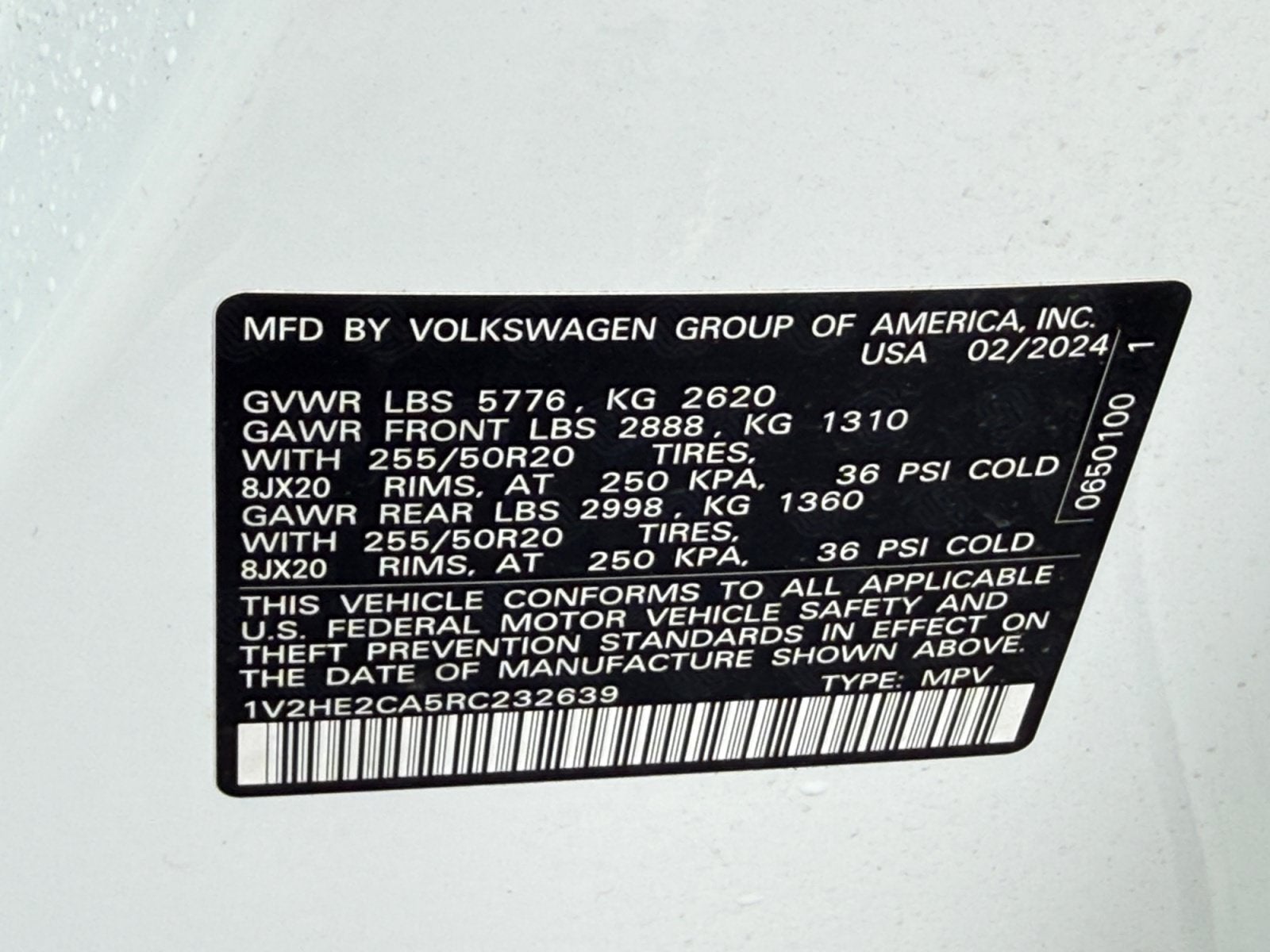 2024 Volkswagen Atlas Cross Sport 2.0T SE w/Technology