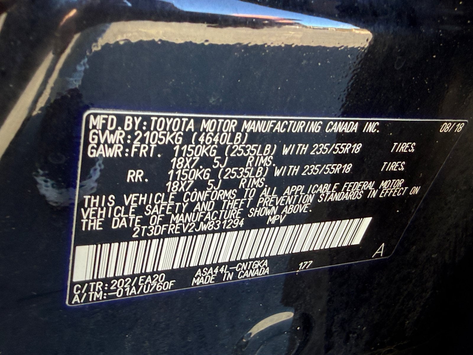 2018 Toyota RAV4 Limited