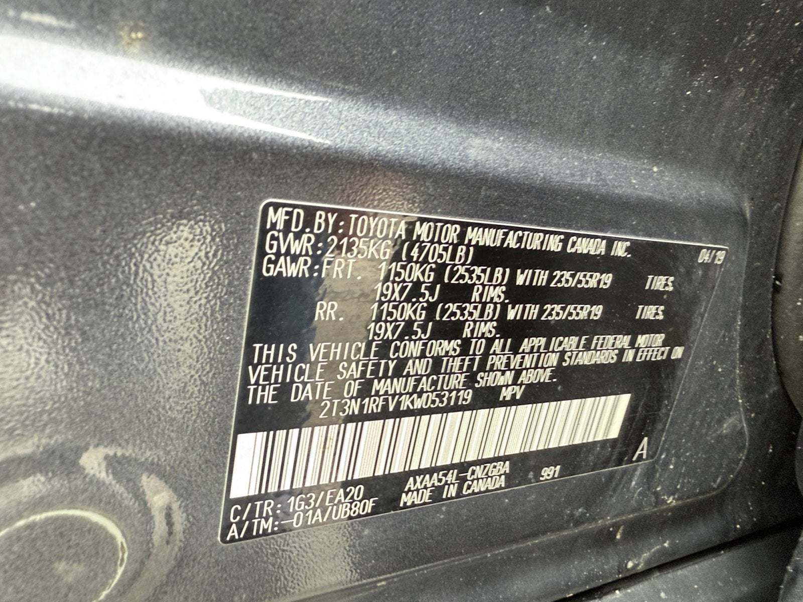 2019 Toyota RAV4 Limited