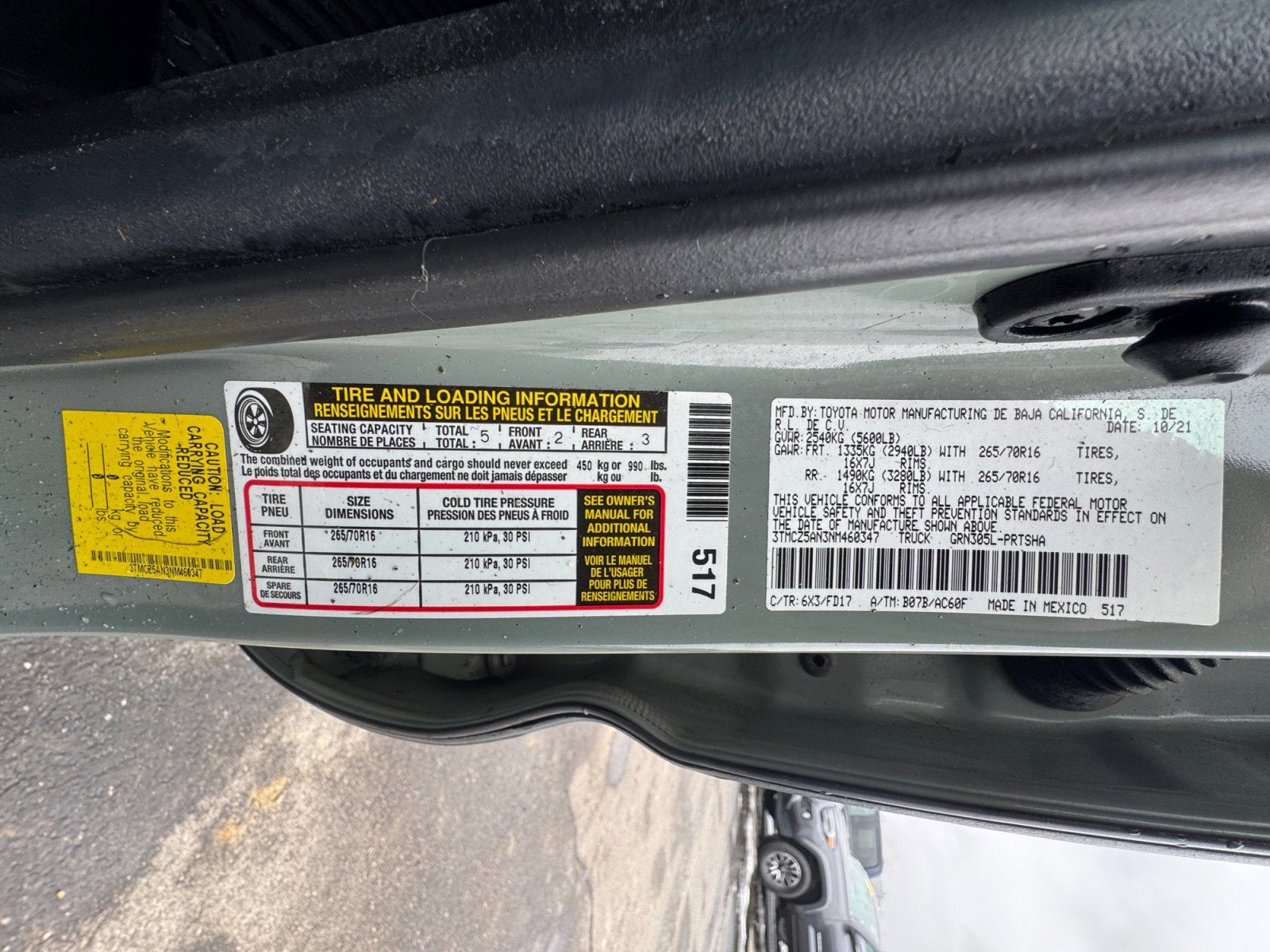 2022 Toyota Tacoma 4WD TRD Off Road