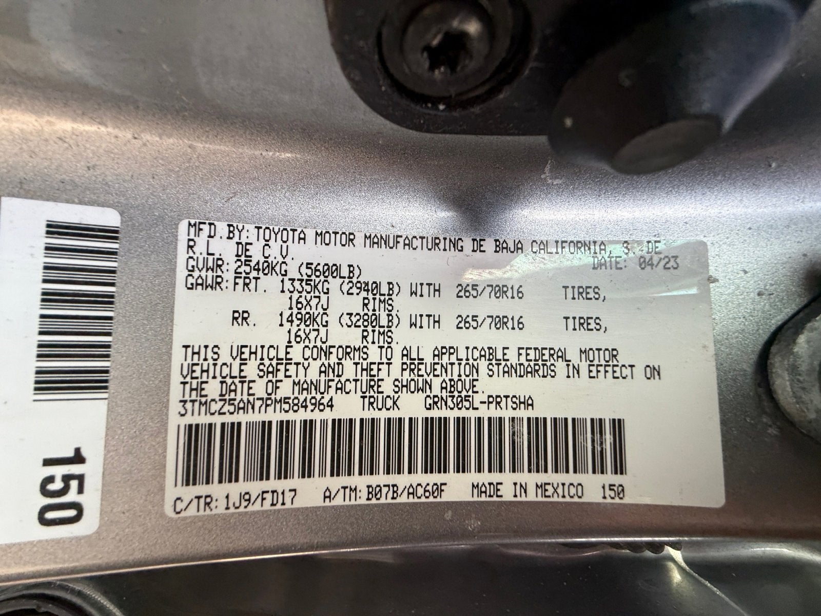 2023 Toyota Tacoma 4WD TRD Off Road