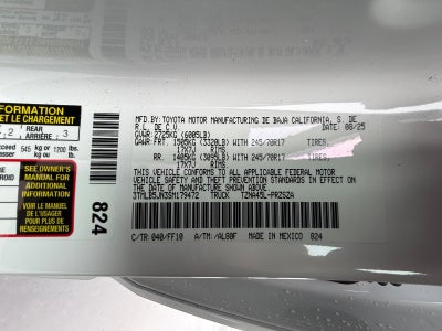 2025 Toyota Tacoma 4WD SR5