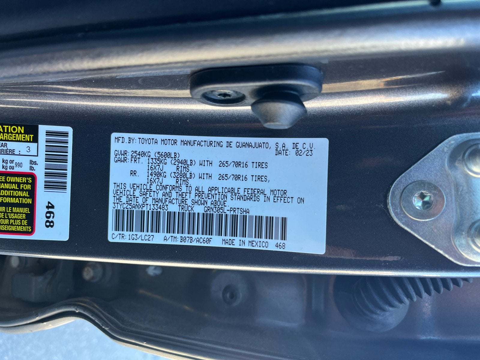 2023 Toyota Tacoma 4WD TRD Off Road