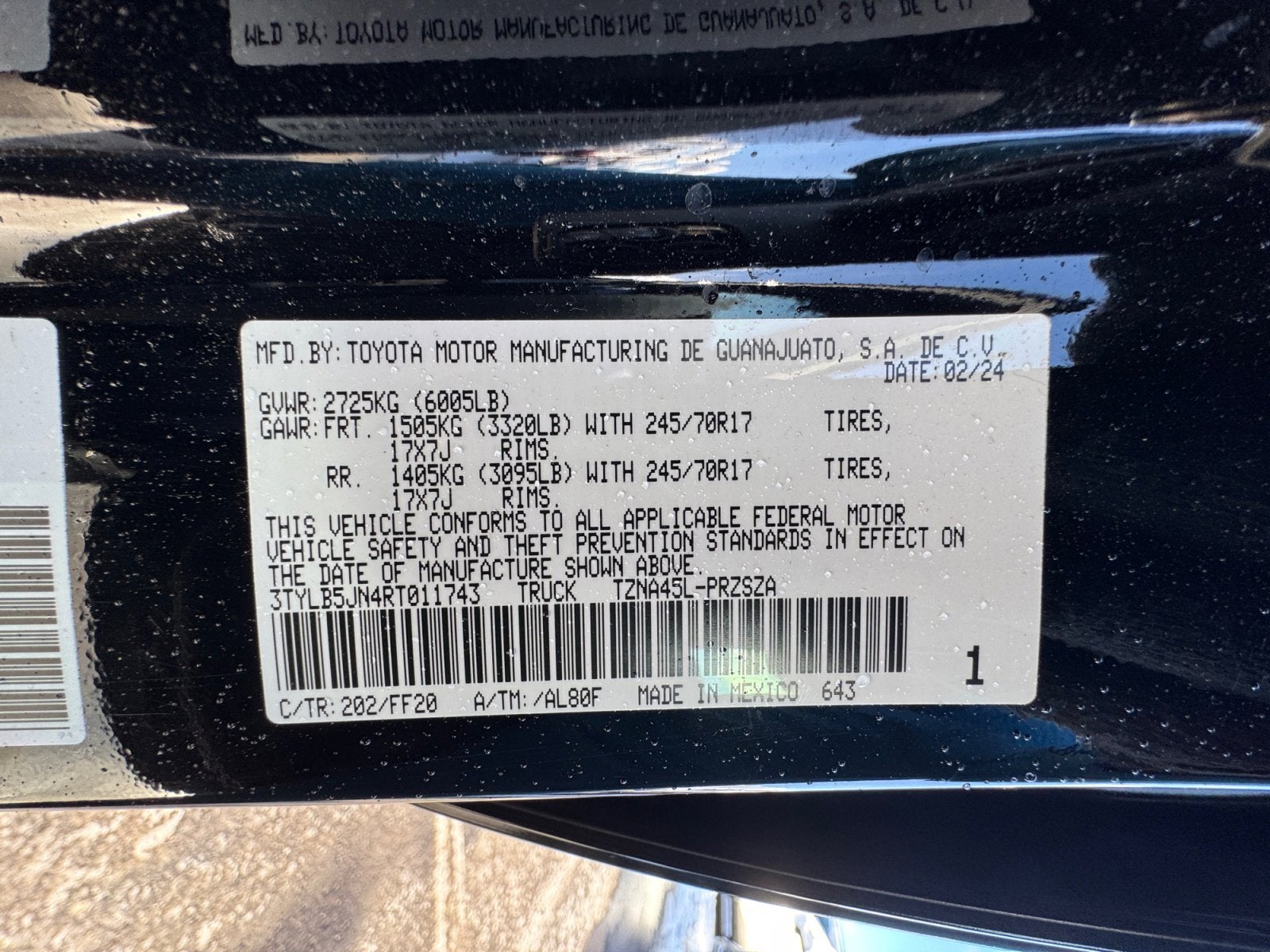 2024 Toyota Tacoma 4WD SR5