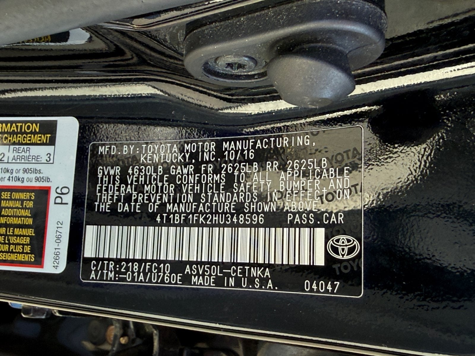 2017 Toyota Camry LE