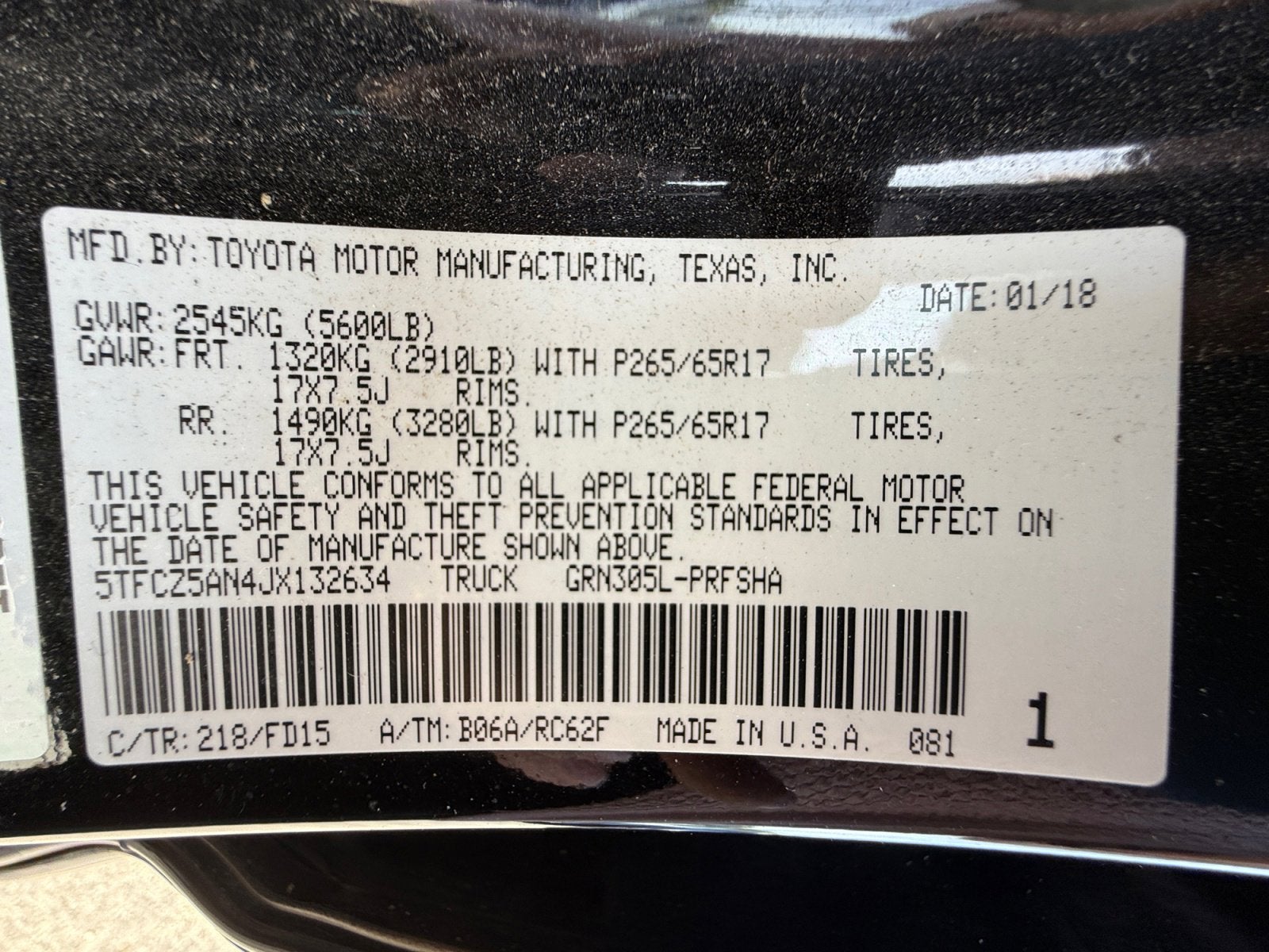 2018 Toyota Tacoma TRD Sport