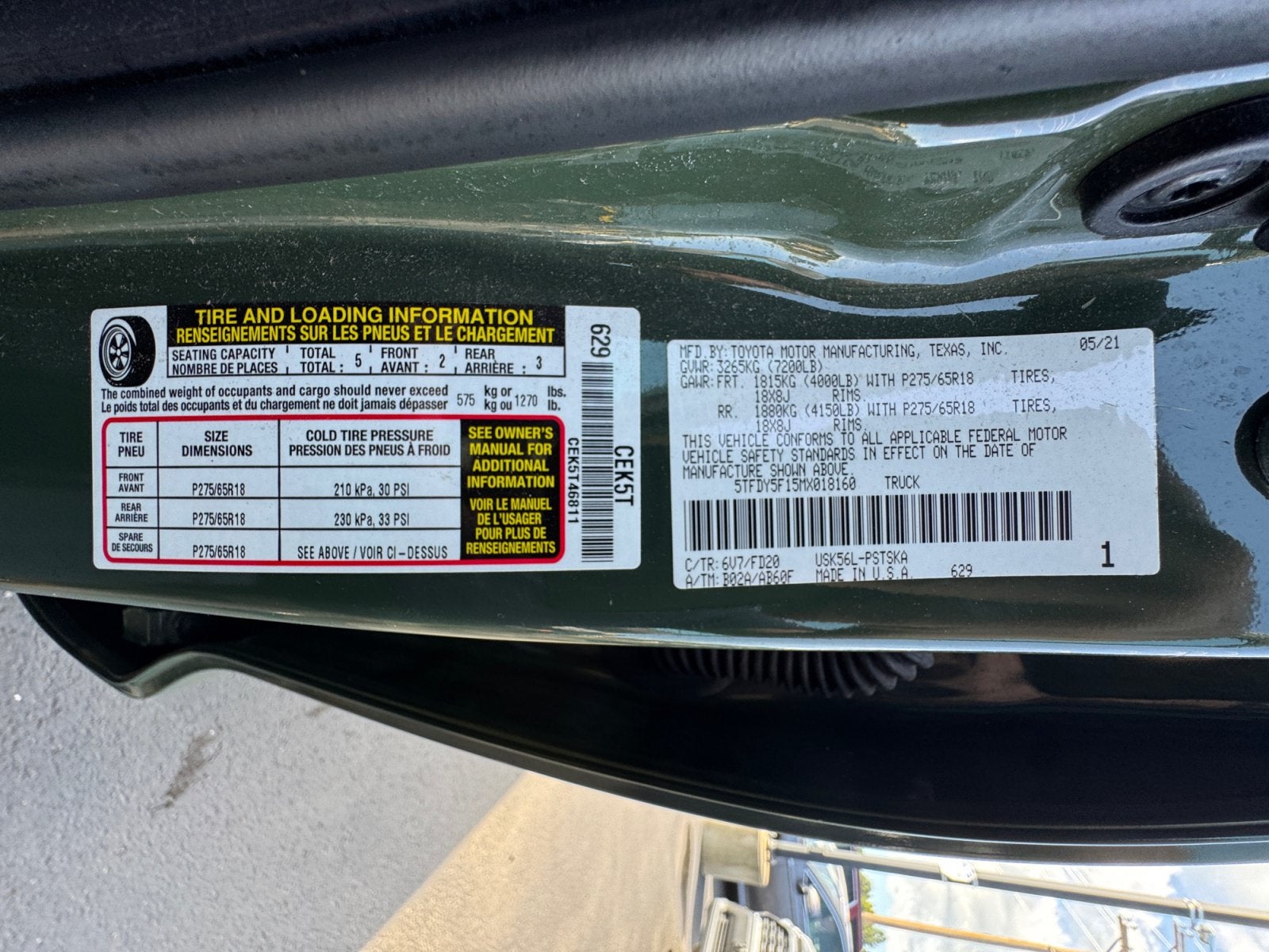 2021 Toyota Tundra 4WD SR5