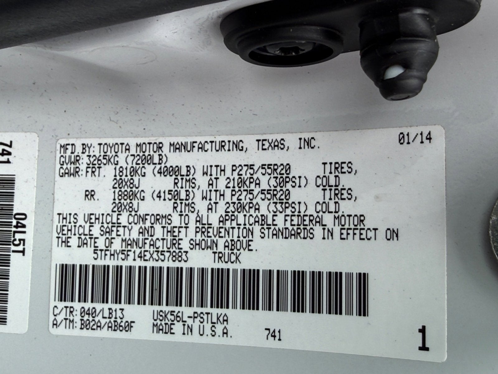 2014 Toyota Tundra 4WD Truck LTD
