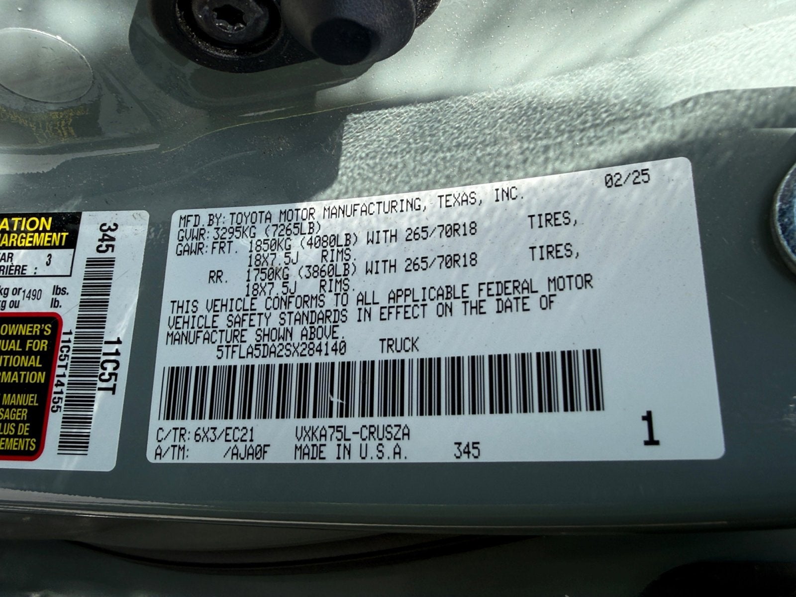 2025 Toyota Tundra 4WD Truck SR5