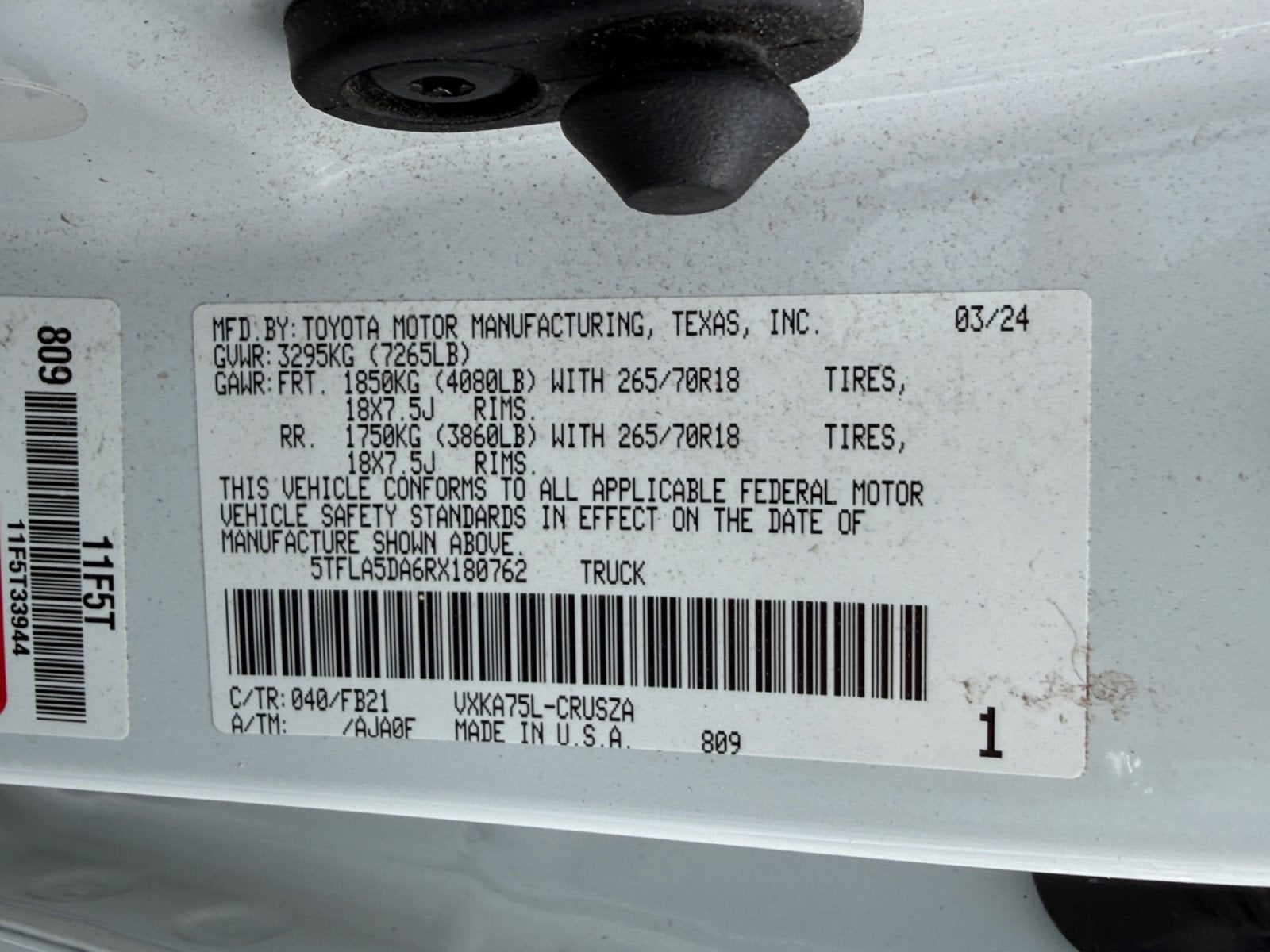 2024 Toyota Tundra 4WD Truck SR5