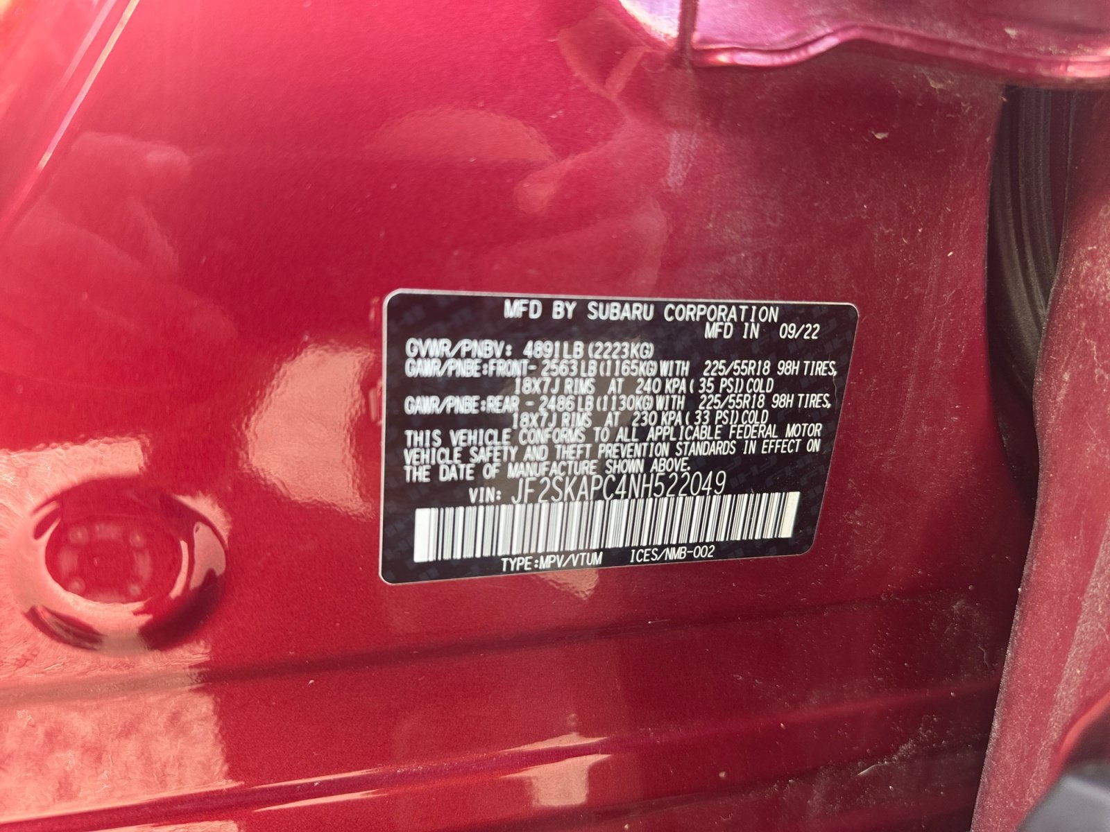 2022 Subaru Forester Limited