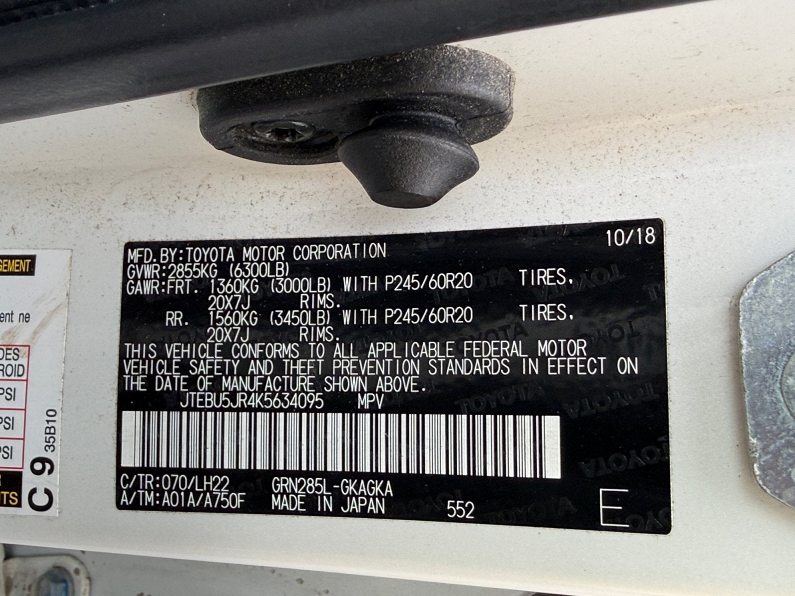 2019 Toyota 4Runner Limited Nightshade