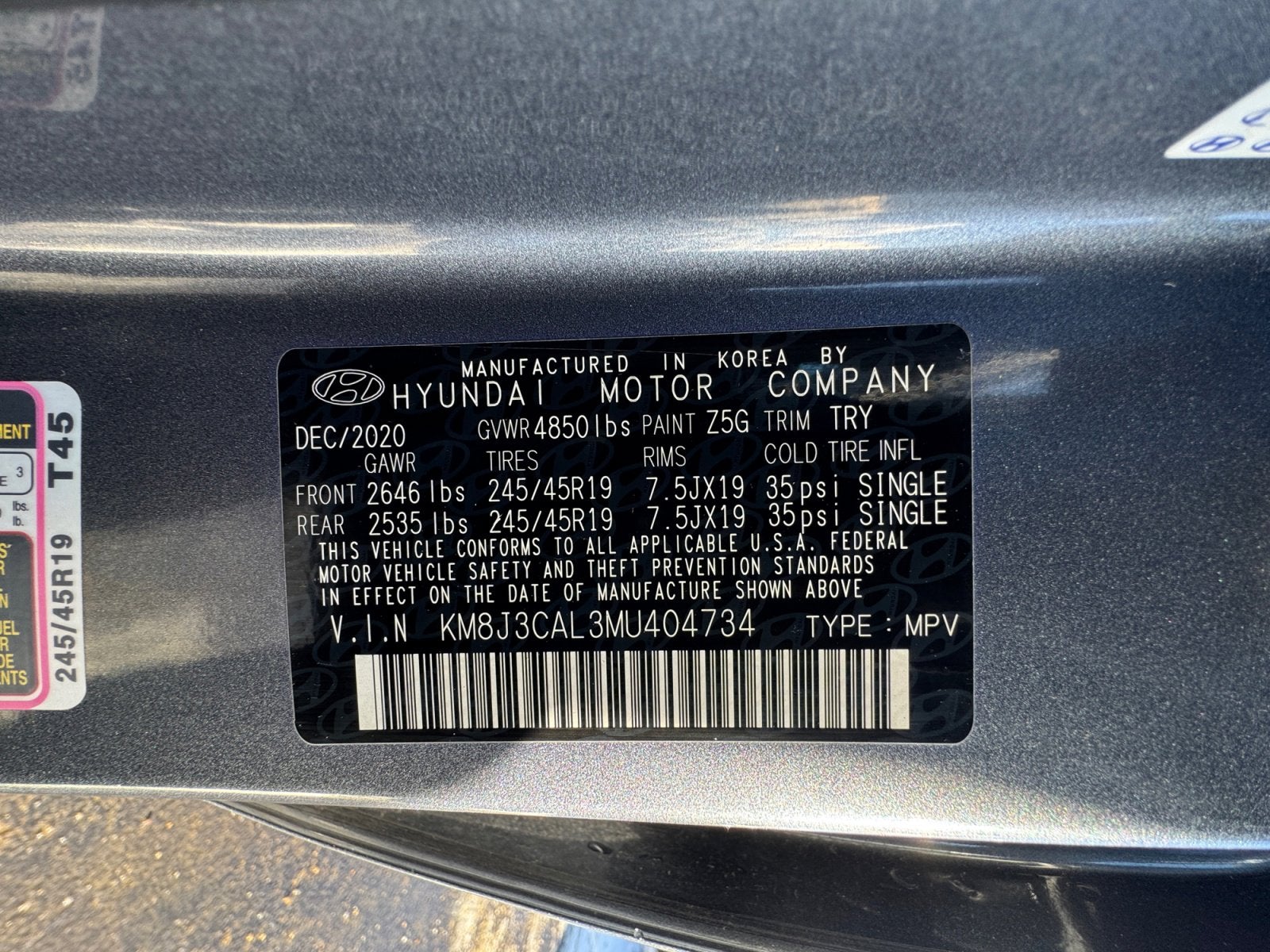 2021 Hyundai Tucson Sport