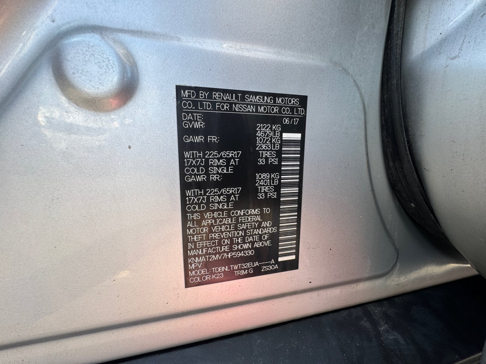 2017 Nissan Rogue SV