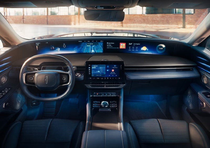 The panoramic display is shown in a 2025 Lincoln Nautilus® SUV. | Irwin Lincoln Laconia in Laconia NH
