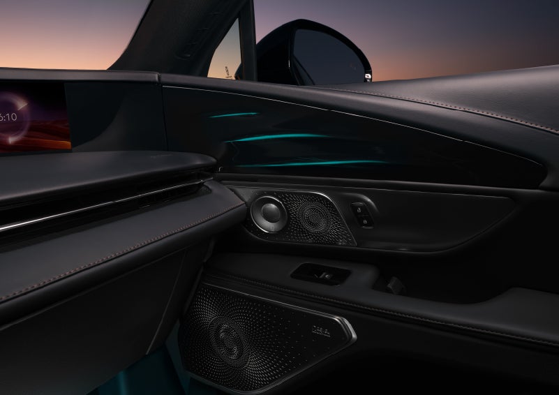 Selectable ambient lighting glows in the passenger door panel. | Irwin Lincoln Laconia in Laconia NH