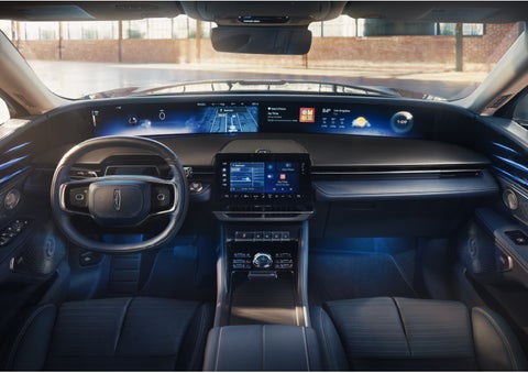 The panoramic display is shown in a 2026 Lincoln Nautilus® SUV. | Irwin Lincoln Laconia in Laconia NH