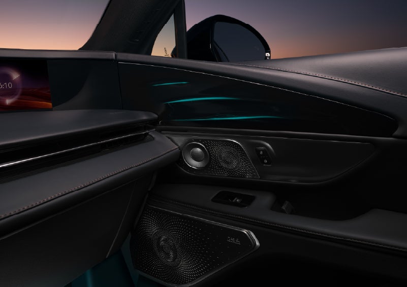 Selectable ambient lighting glows in the passenger door panel. | Irwin Lincoln Laconia in Laconia NH