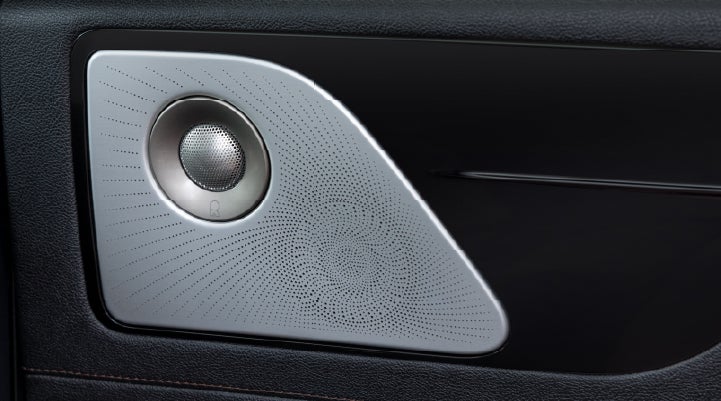 A close-up view of the available Revel® Ultima 3D Audio System. | Irwin Lincoln Laconia in Laconia NH