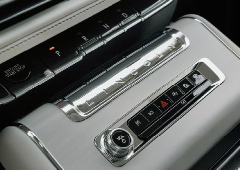 The piano key gear selector of a 2027 Lincoln Aviator® Back Label™ SUV. | Irwin Lincoln Laconia in Laconia NH